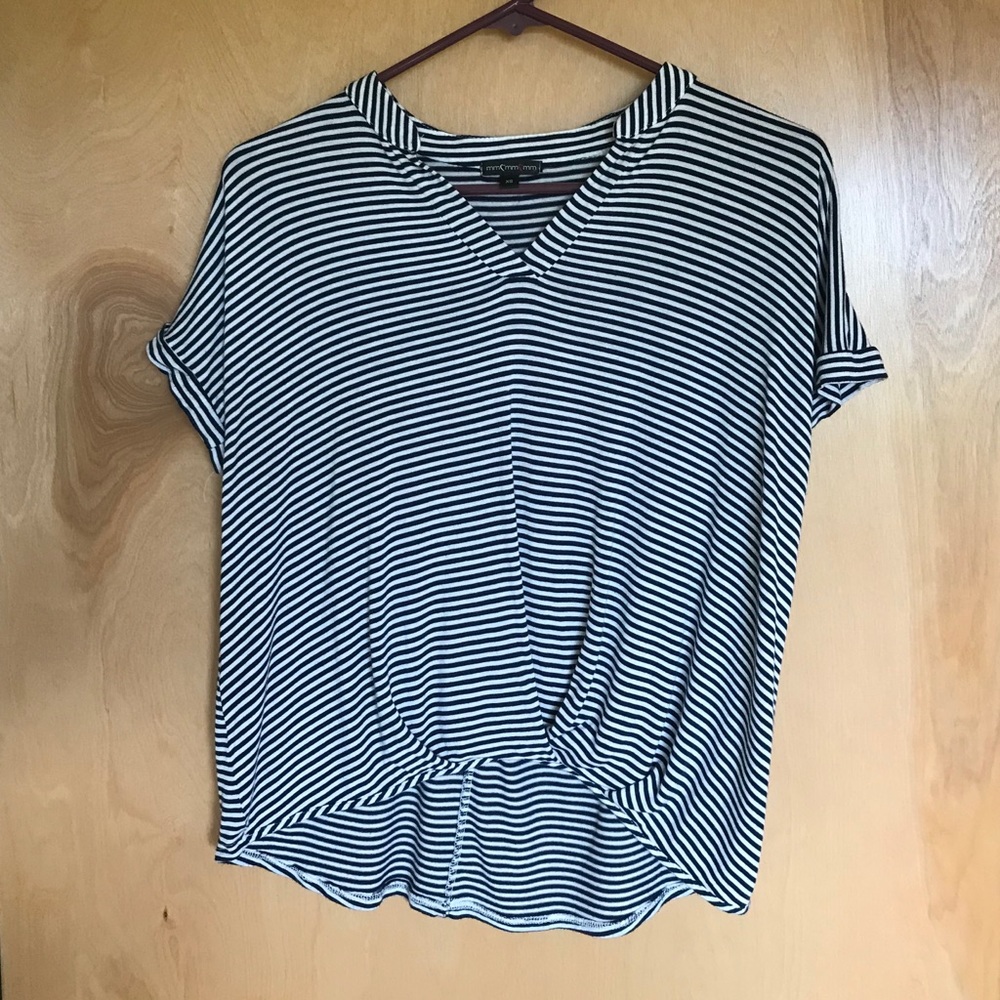 MmMmMm Black & White Striped shirt